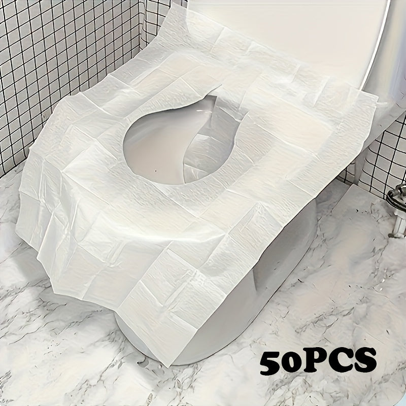 50pcs, 10pcs, Disposable Toilet Seat Covers, Portable Toilet Seat Covers for Travel, Toilet Seat Covers