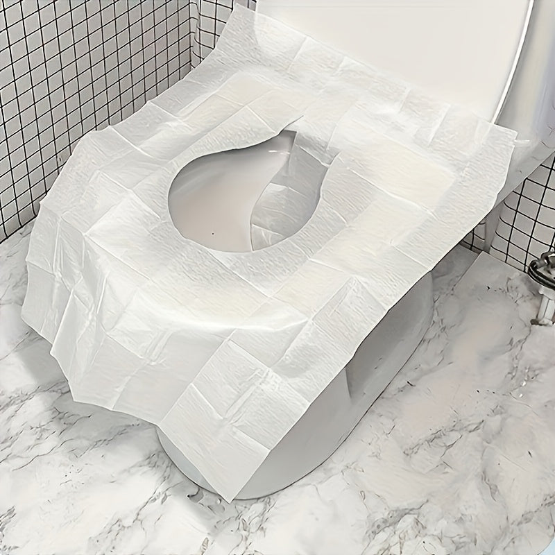 50pcs, 10pcs, Disposable Toilet Seat Covers, Portable Toilet Seat Covers for Travel, Toilet Seat Covers